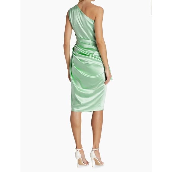 Alejandra Alonso Rojas Knotted Charmeuse Knee-Length Dress Size US8 $1495 - Picture 3 of 10